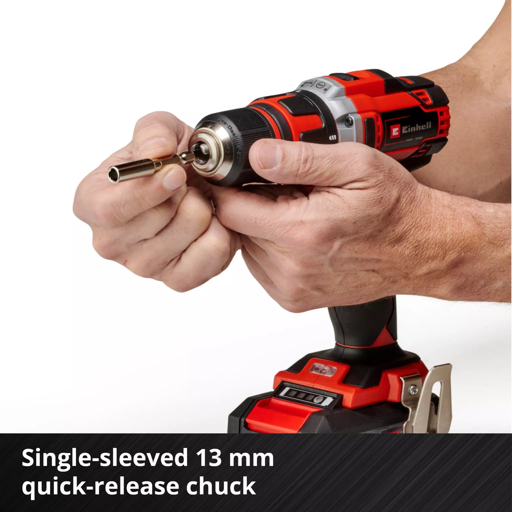 Trapano Avvitatore a Batteria con Kit Accessori EINHELL TE-CD 18/40 Li +69 (2x2,0 Ah)