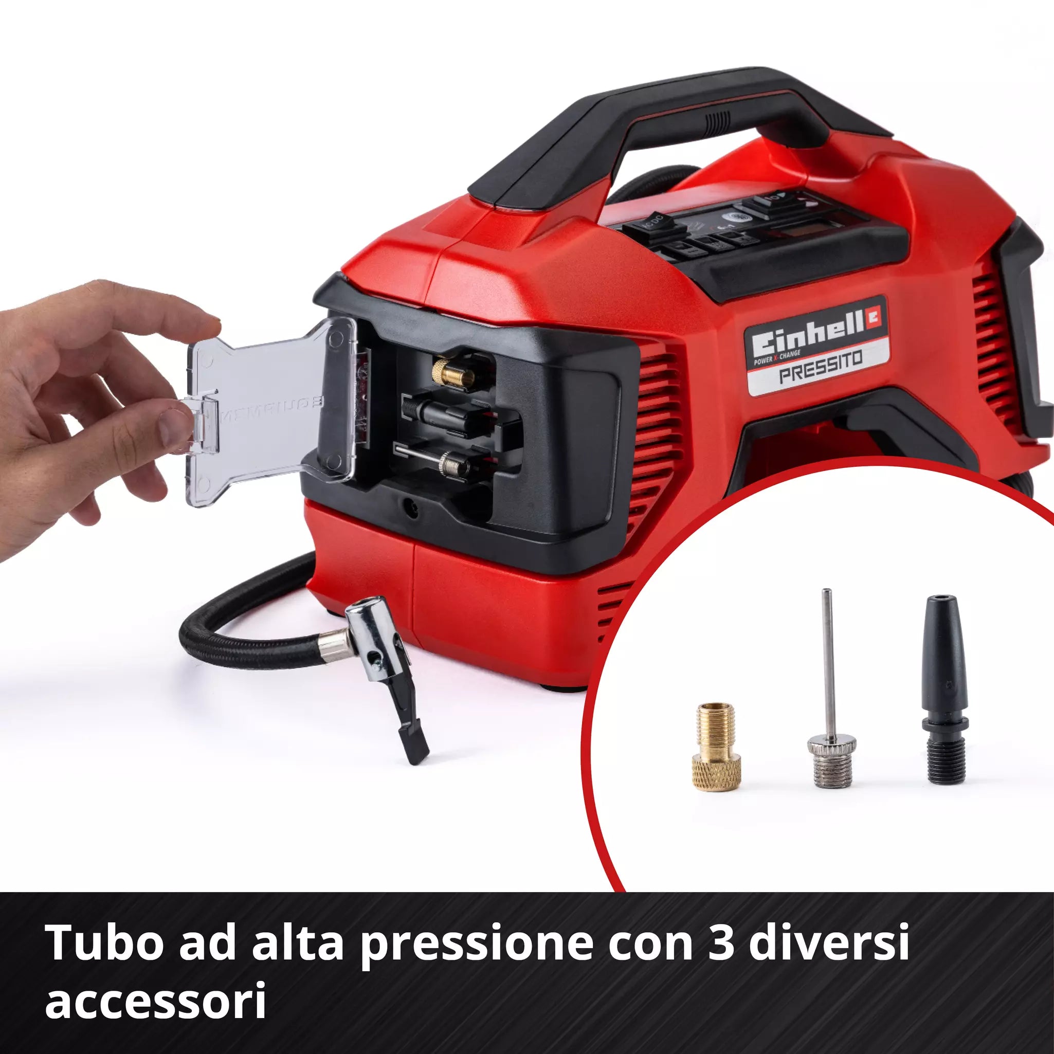 Compressore ibrido Einhell PRESSITO – 18V POWER X-CHANGE / 230V