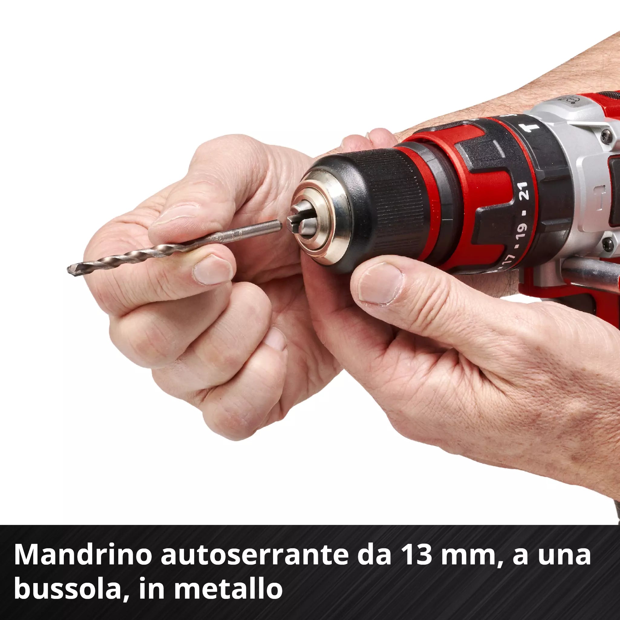 Trapano Avvitatore a Percussione 18V EINHELL TE-CD 18/48 Li-i (2x2,0 Ah)