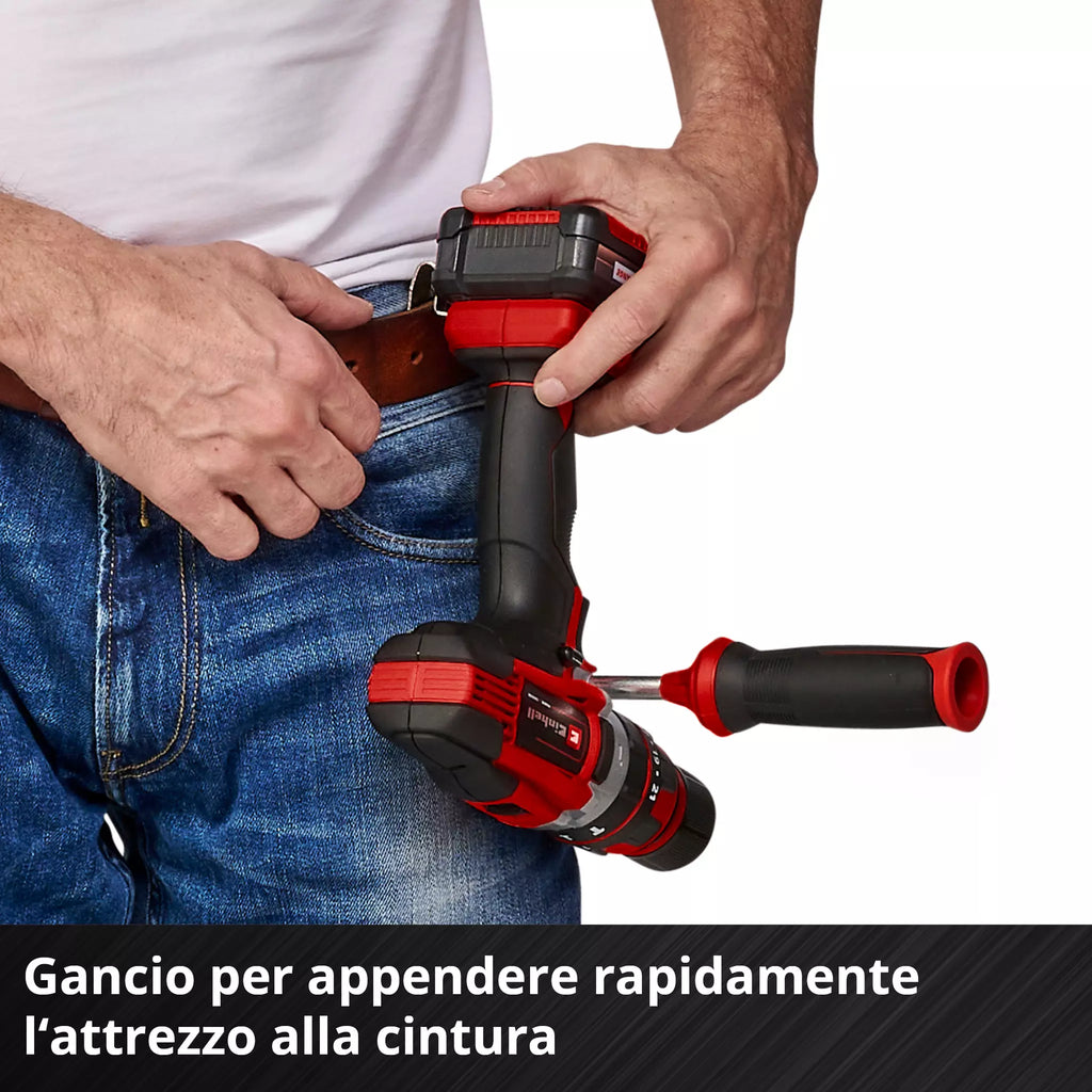 Trapano Avvitatore a Percussione 18V EINHELL TE-CD 18/48 Li-i (2x2,0 Ah)