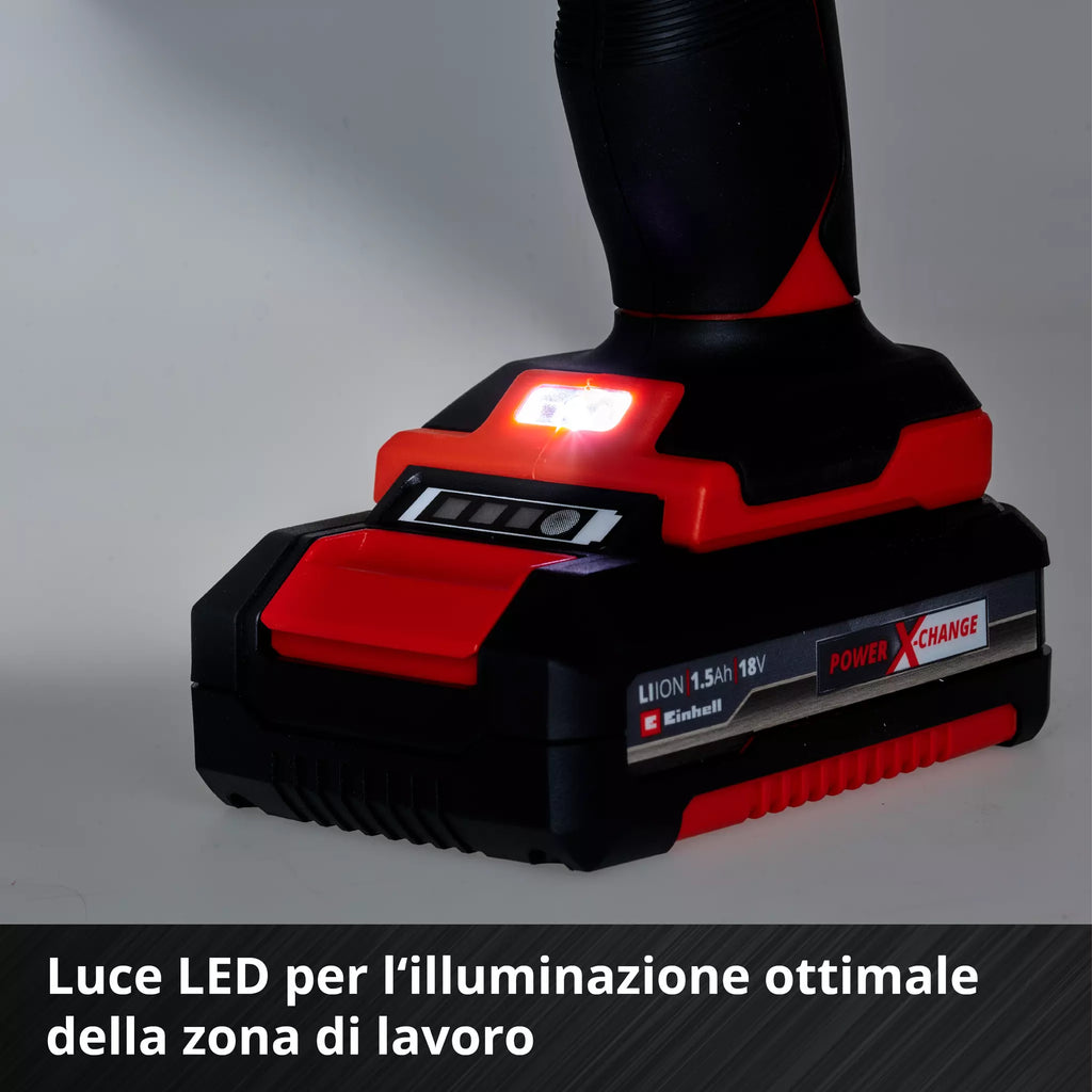 Trapano Avvitatore a Batteria 18V EINHELL TC-CD 18/35 Li (1x1,5 Ah)