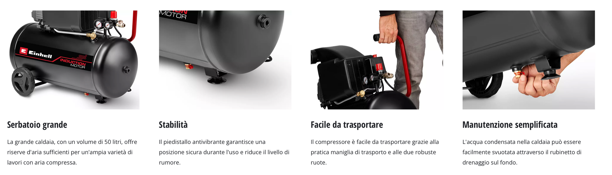 Compressore Lubrificato a Olio 50 L EINHELL TC-AC 270/50/10