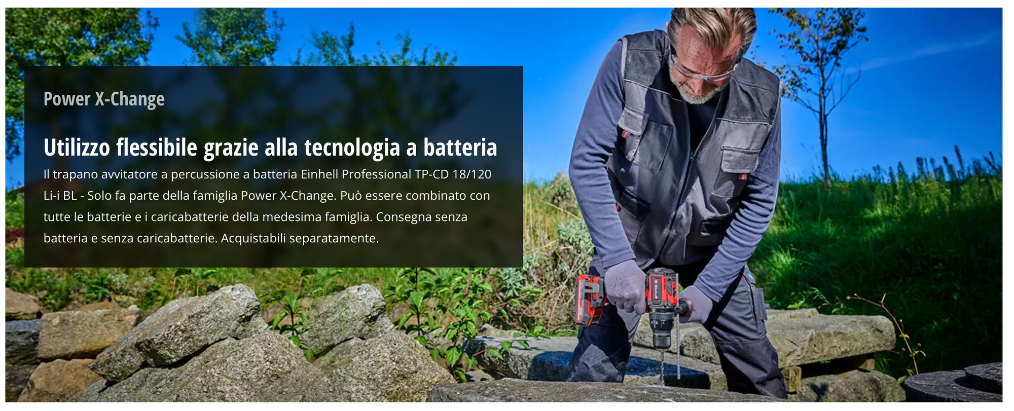 Trapano Avvitatore a Percussione Brushless 18V EINHELL PROFESSIONAL TP-CD 18/120 Li-i BL-Solo