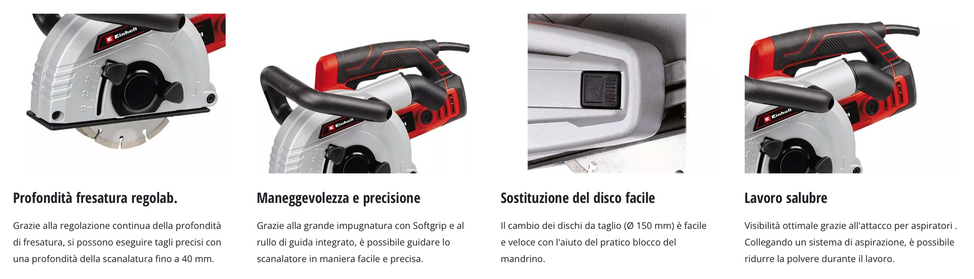 Scanalatore Professionale per Muri e Muratura EINHELL TE-MA 1700