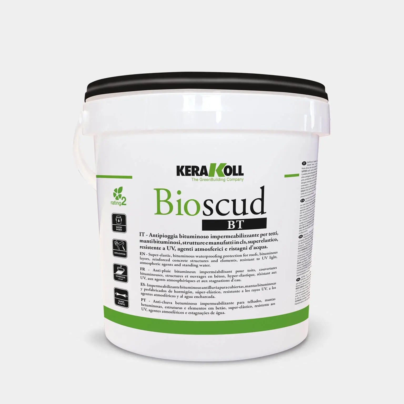 Membrana liquida impermeabilizzante bituminosa Bioscud BT 16Kg