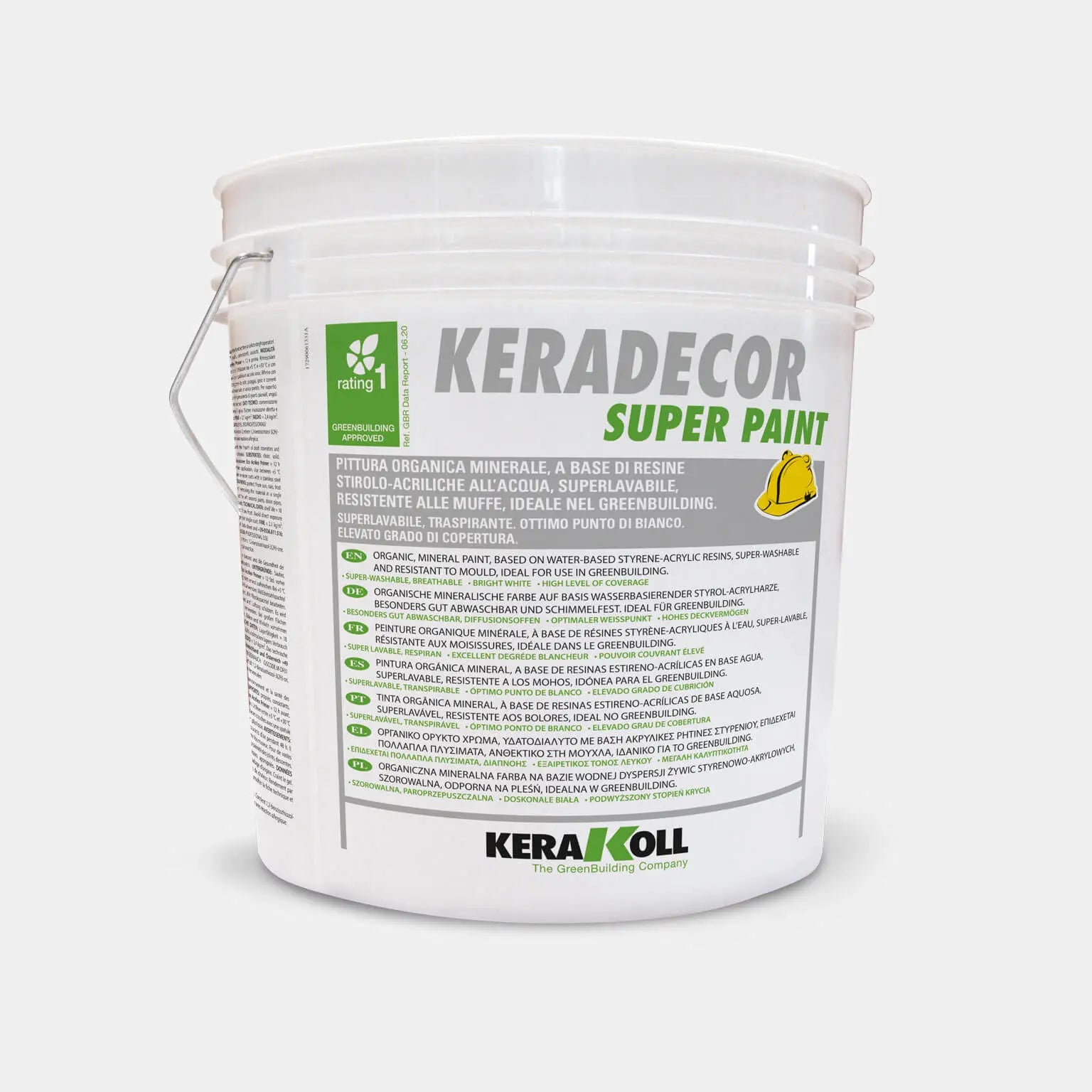 Idropittura superlavabile traspirante per interni Keradecor Super Paint 14Litri