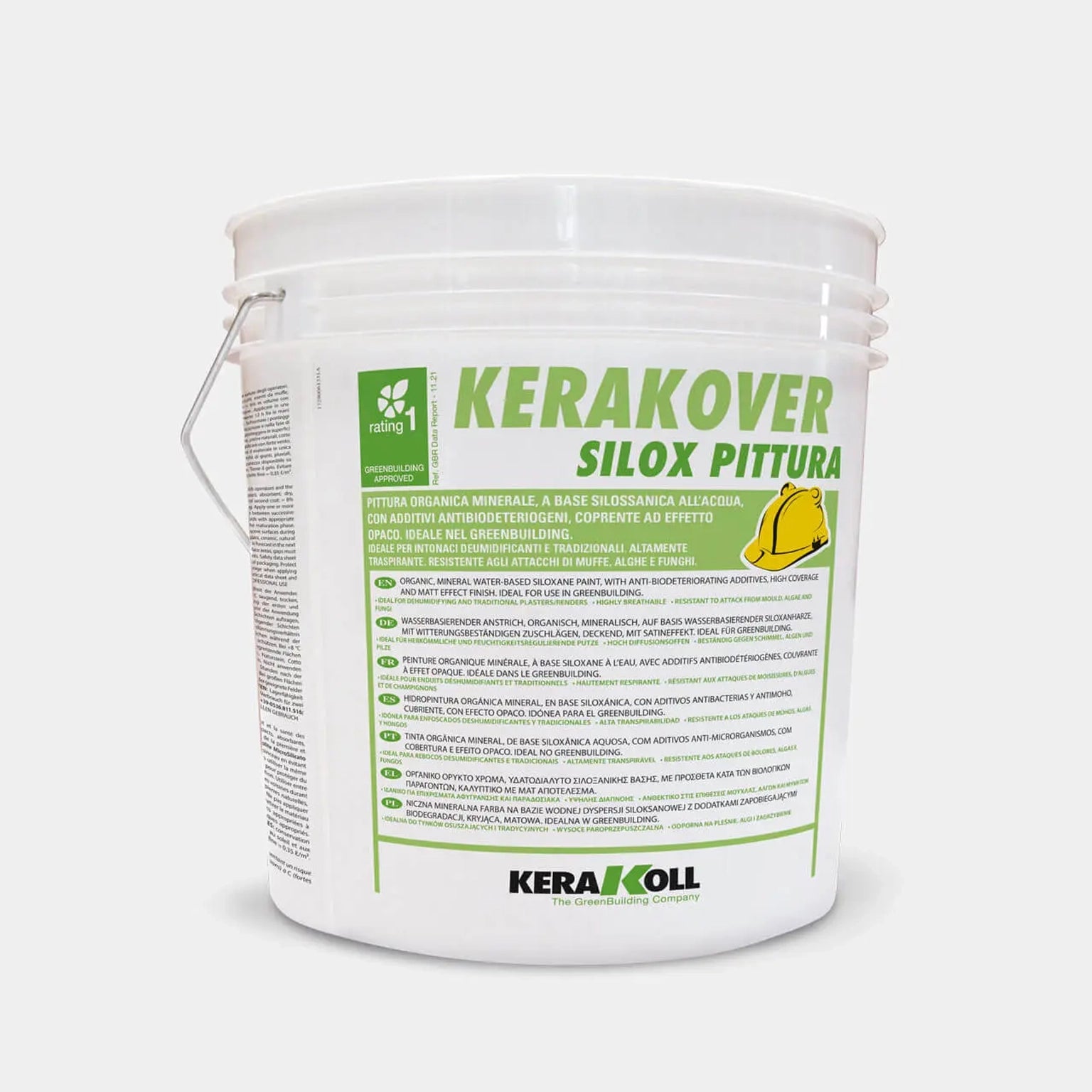 Pittura silossanica idrorepellente per facciate Kerakover Silox Pittura 14Litri