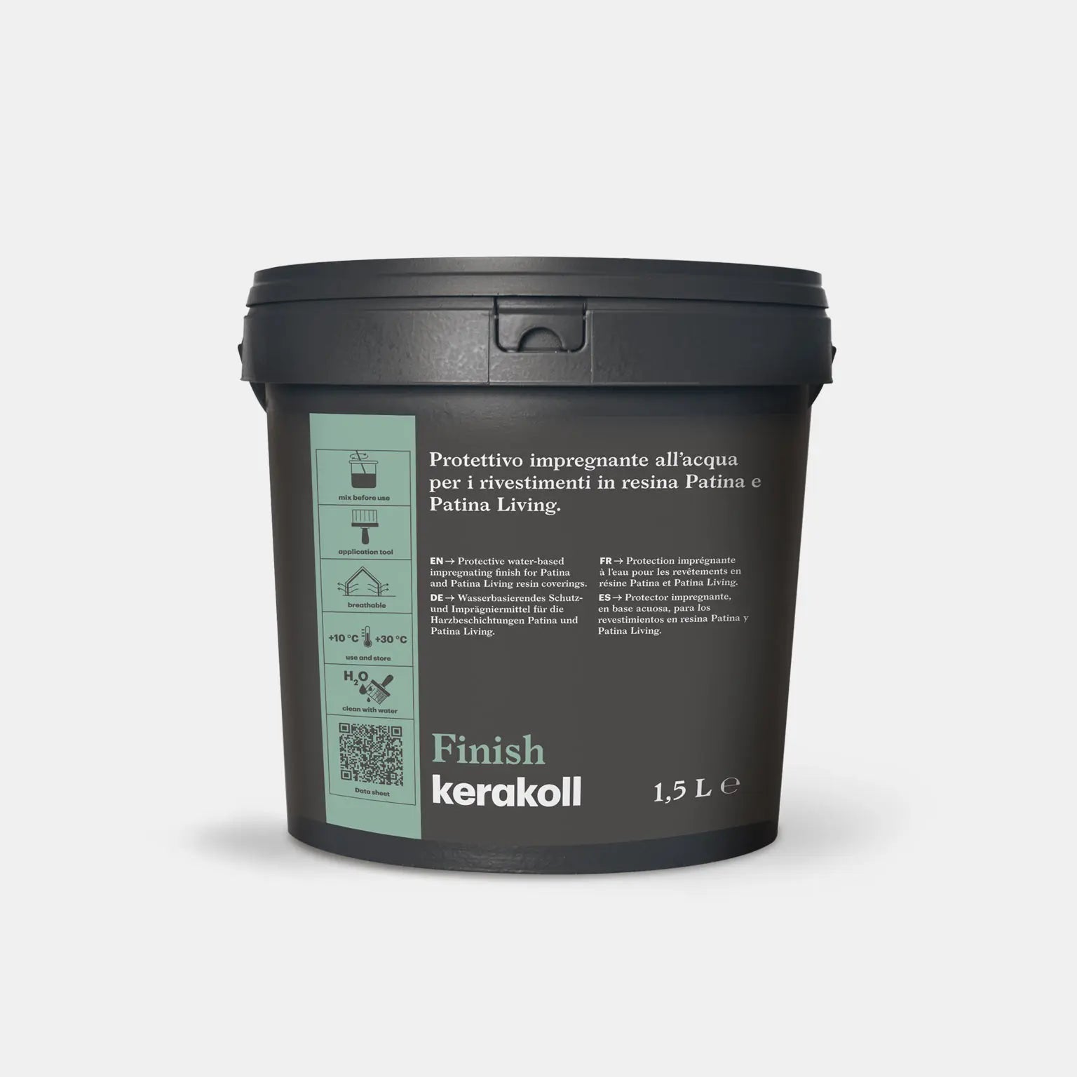 Protettivo impregnante all’acqua per rivestimenti in resina Finish 1,5Kg