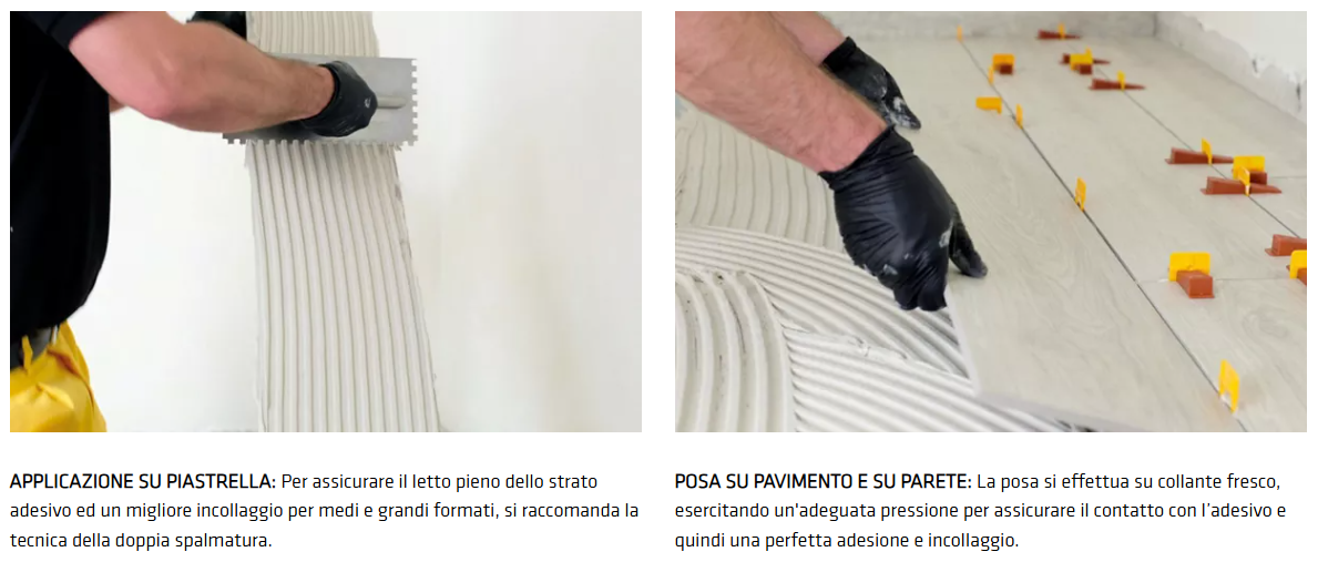 Adesivo Cementizio Deformabile C2TE S1 per Piastrelle e Grès Porcellanato SikaCeram®-255 Easy Flex S1 25Kg Grigio