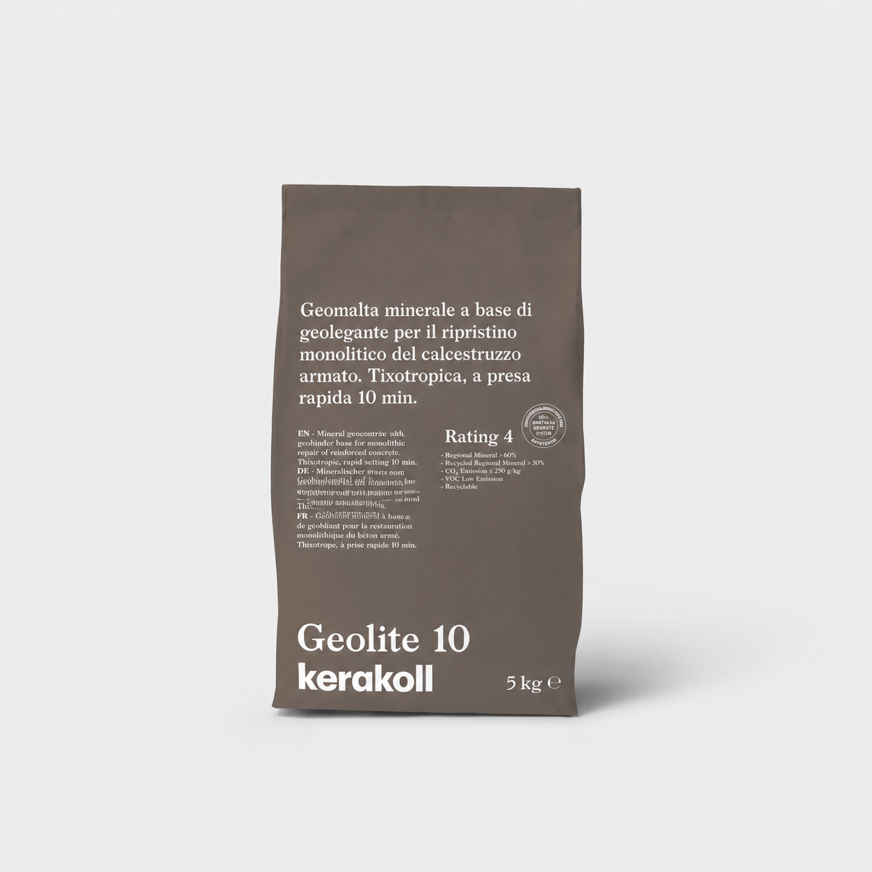 Geomalta Minerale Tissotropica per Ripristino del Calcestruzzo Kerakoll Geolite 10 5Kg