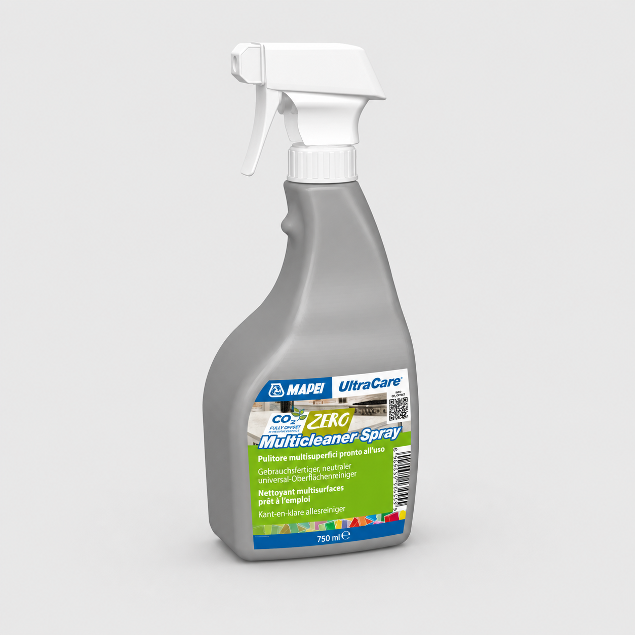 Detergente Professionale Pronto all’Uso per la Pulizia Quotidiana Mapei UltraCare Multicleaner Spray
