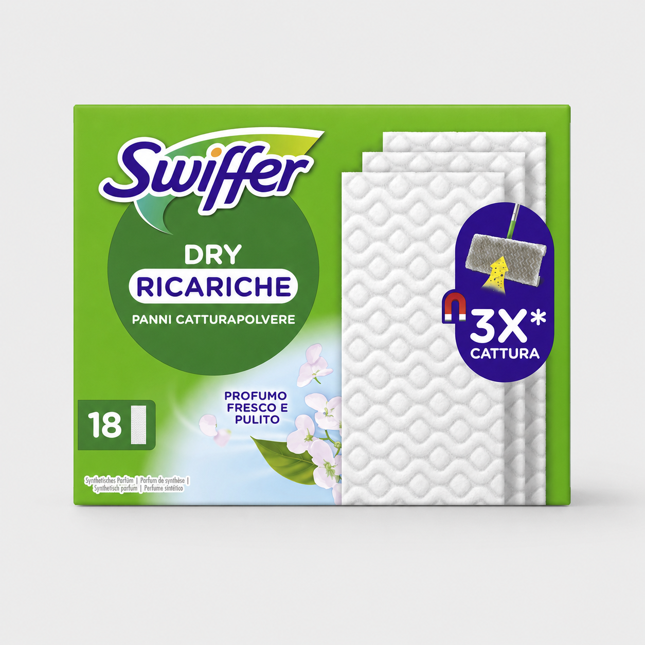 Swiffer Dry Catturapolvere 18 Panni