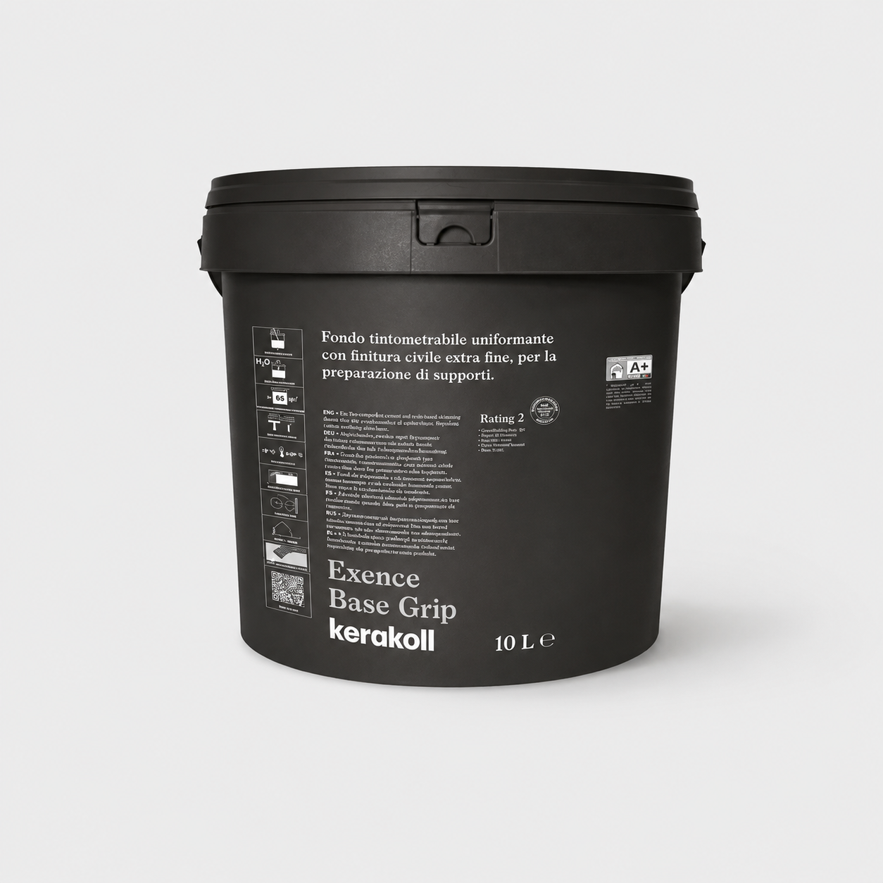 Fondo Uniformante con Finitura Civile Extra Fine Kerakoll Exence Base Grip 10Litri