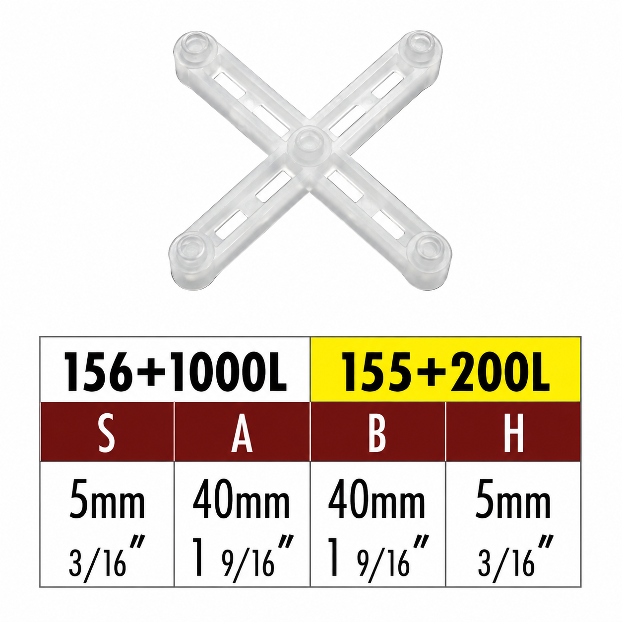 Distanziatori a croce Raimondi fuga 5mm 1000 pezzi