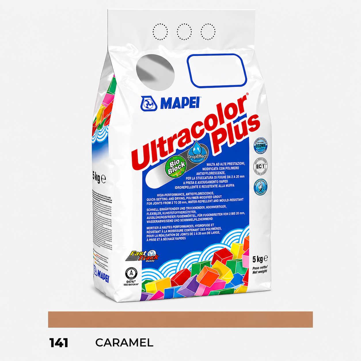 Stucco Cementizio Antimuffa e Idrorepellente ad Alte Prestazioni Mapei Ultracolor Plus – 141 Caramel