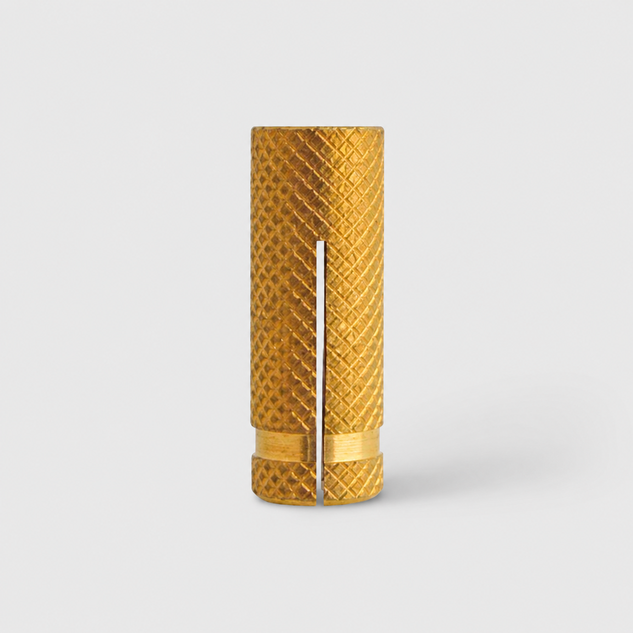 Tassello in ottone TO C/ZIGRINATURA ø M 8x23mm