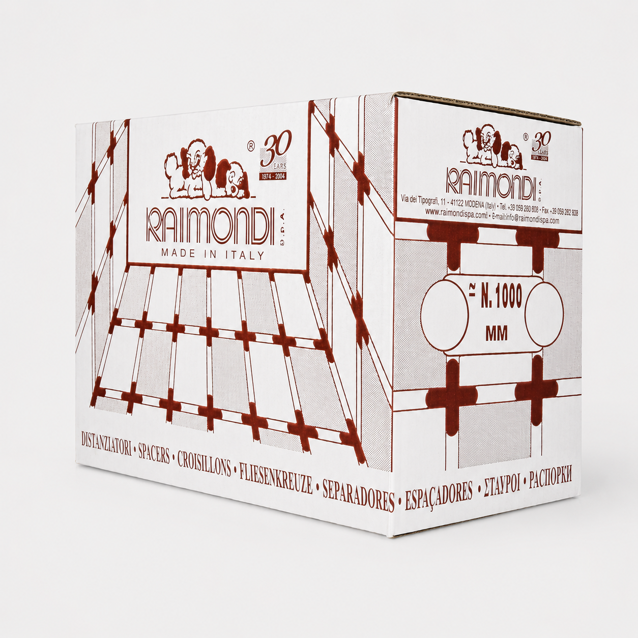 Distanziatori a croce Raimondi fuga 4mm 1000 pezzi