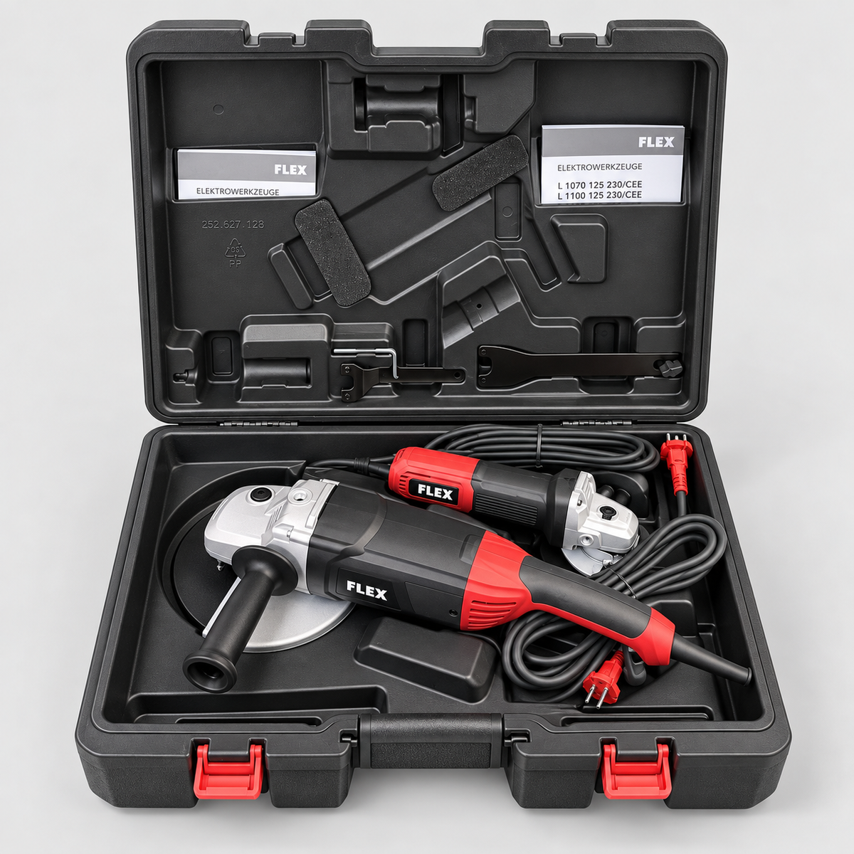 Set 2 Smerigliatrici Angolari FLEX L 2200 230 + L 1100 125 – 230 mm e 125 mm
