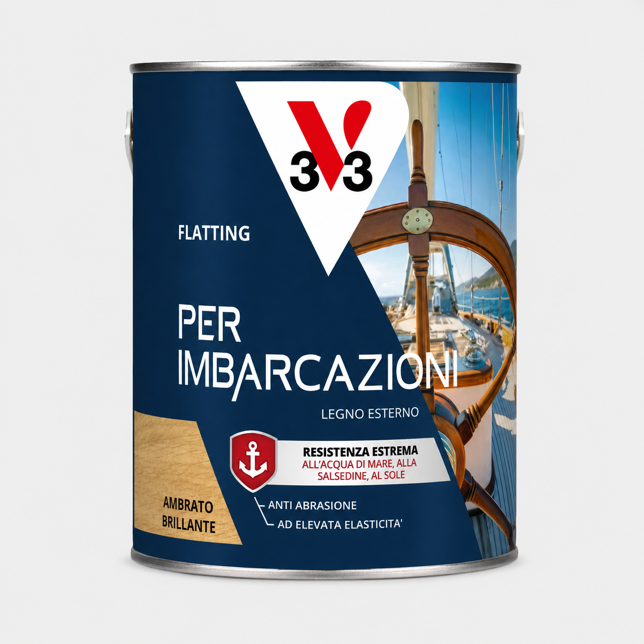Flatting imbarcazioni brillante ambrato 2,50Litri
