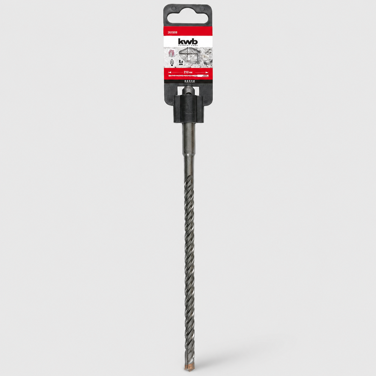Punta SDS Plus 4 Taglienti KWB EXPERT per Cemento Armato Ø 8 x 210 mm