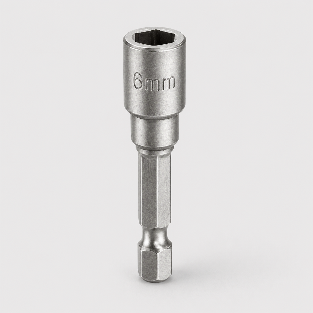 Inserto a Bussola Esagonale Magnetico 6 mm x 50 mm