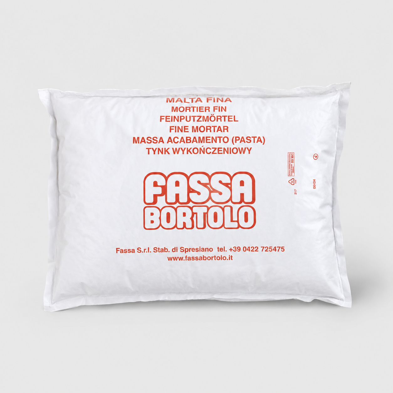 Malta fine a base di calce aerea per finiture e rasature interne Fassa Bortolo 25Kg