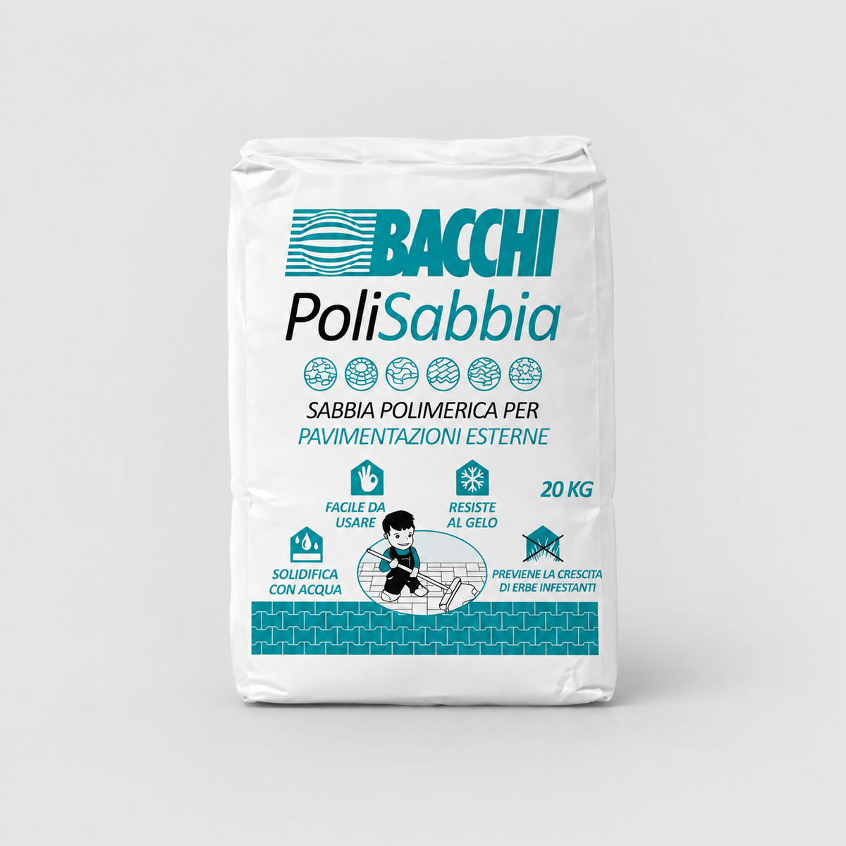 Sabbia Polimerica PoliSabbia Bacchi - per Fughe Pavimentazioni Esterne 20 kg