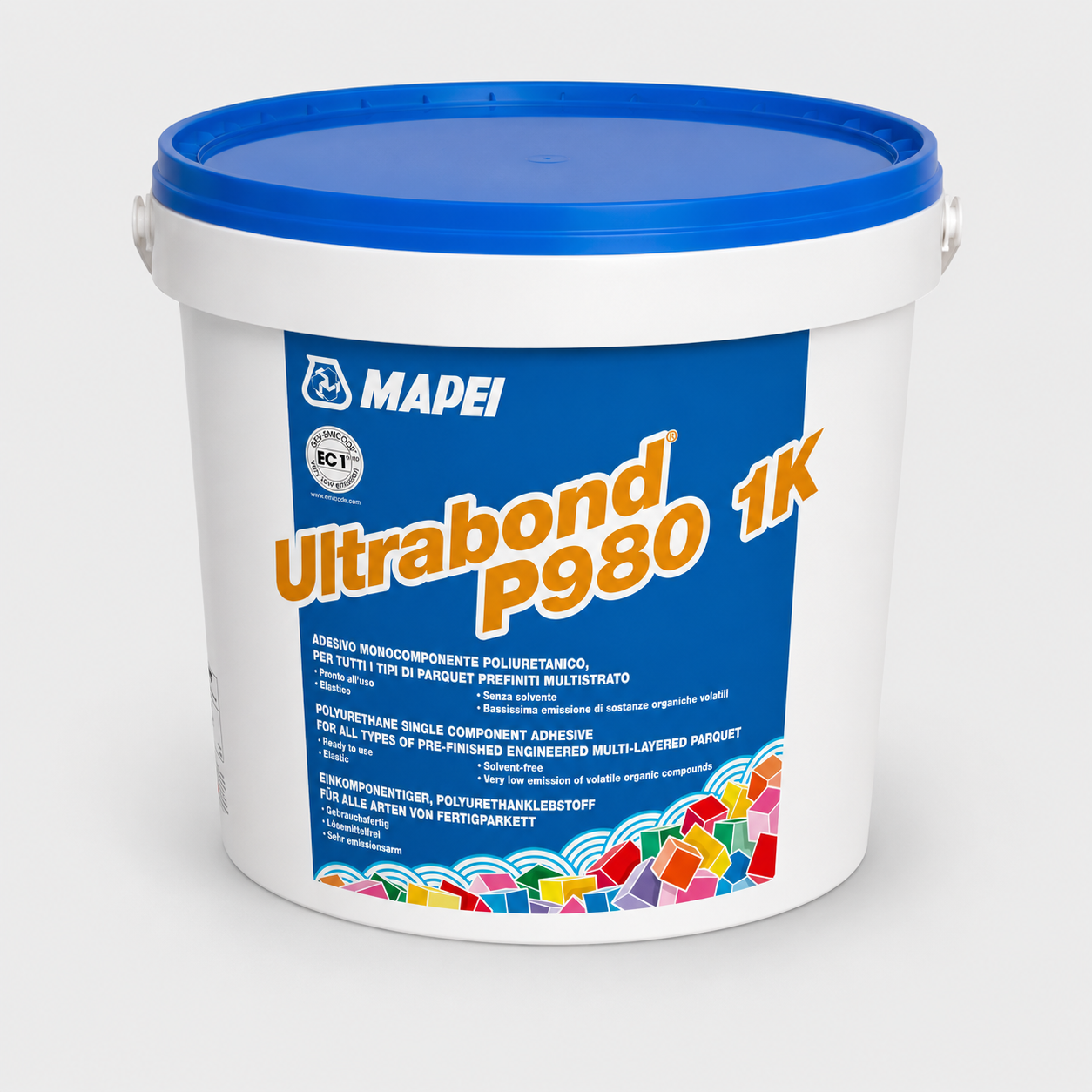 Adesivo Poliuretanico Monocomponente per Parquet MAPEI Ultrabond P990 1K 15Kg