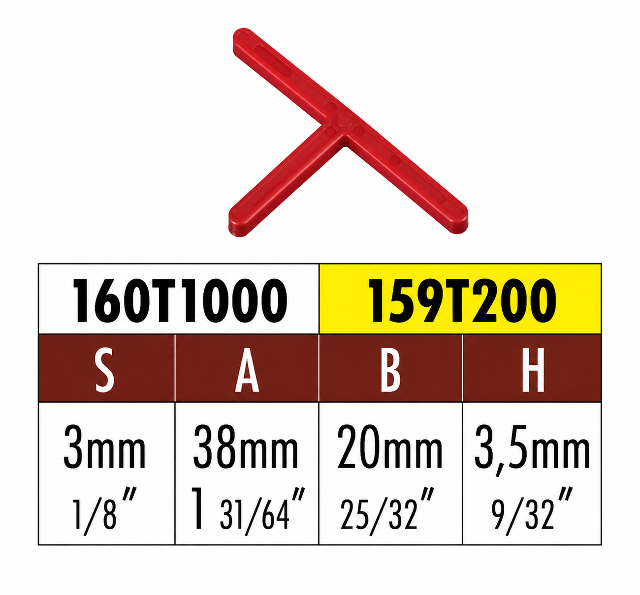 Distanziatori a T Raimondi fuga 3mm 200pezzi