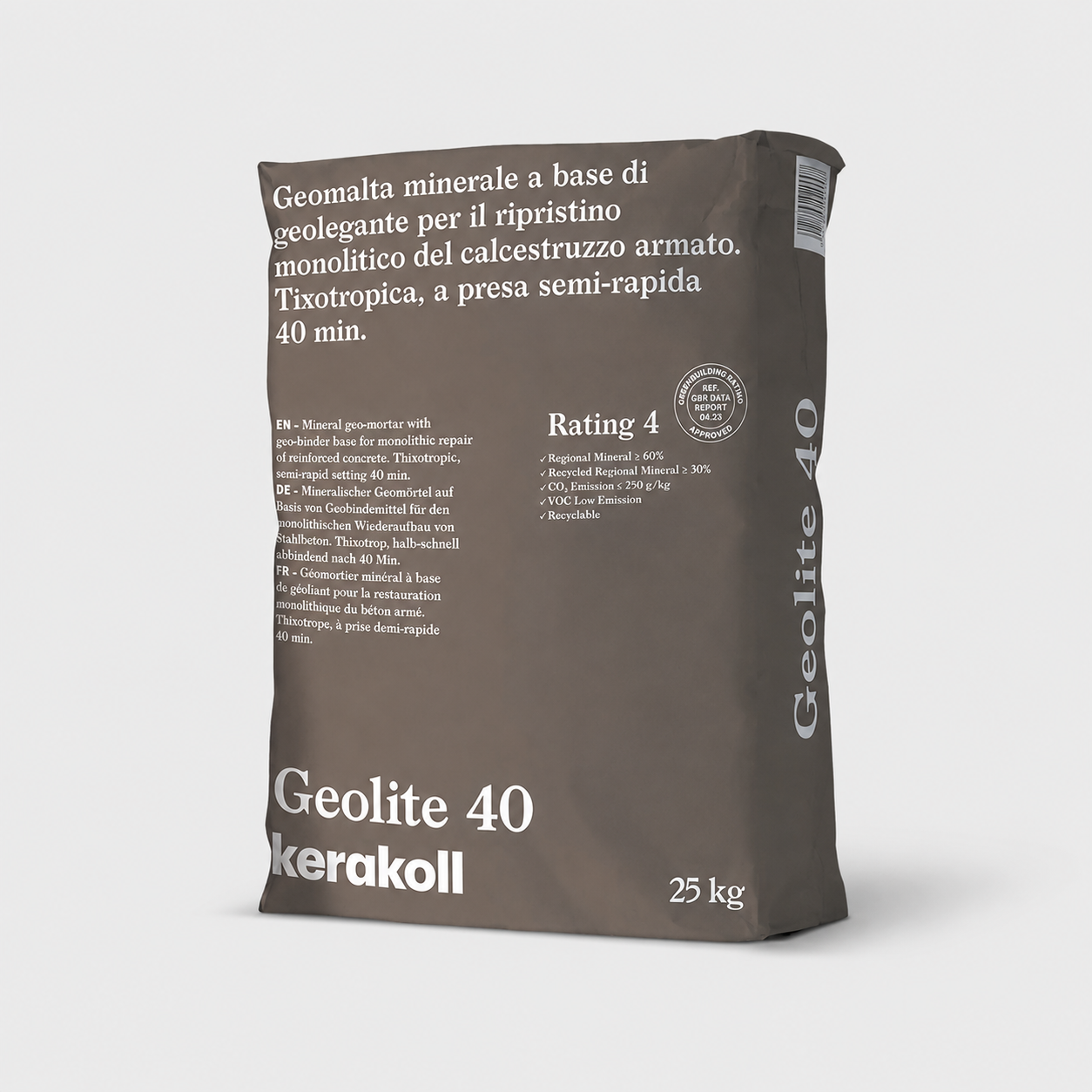 Geomalta Minerale Tissotropica a Presa Semi-Rapida Kerakoll Geolite 40 25Kg