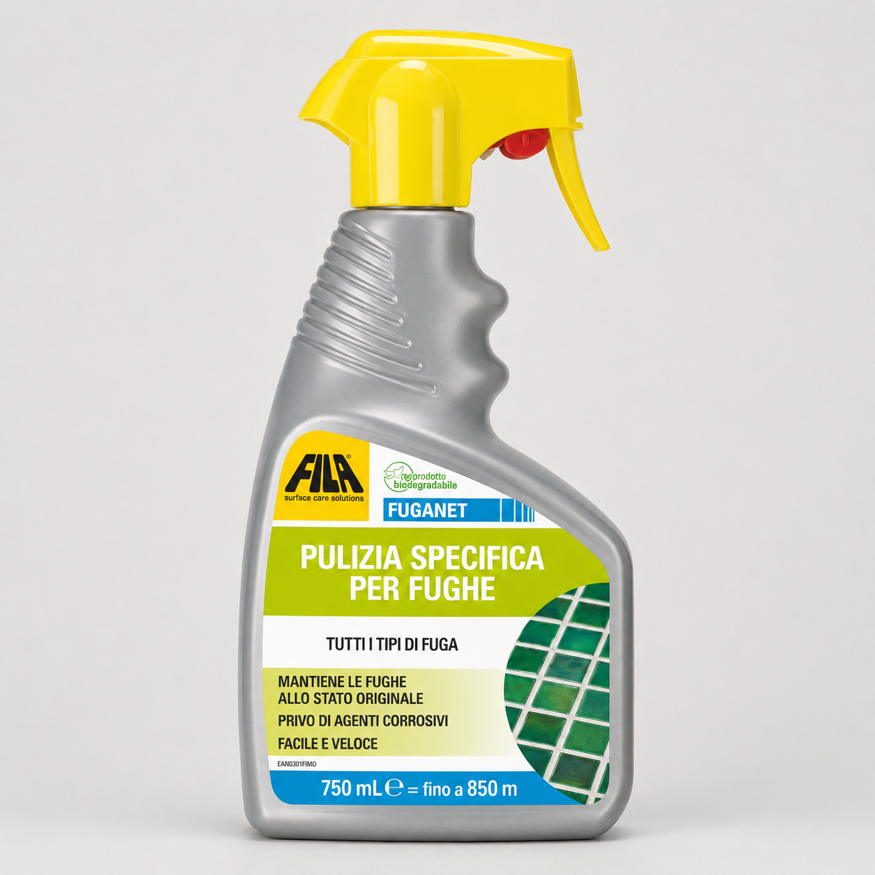 Detergente Specifico per la Pulizia delle Fughe Fila Fuganet 750ml