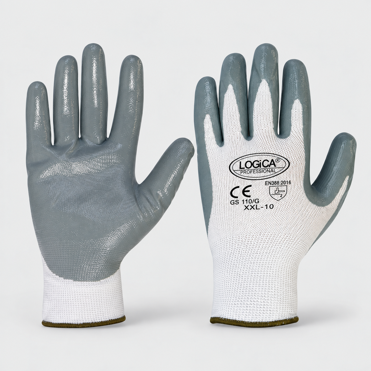 Guanti da Lavoro in Poliestere Spalmati in Nitrile GS110/S