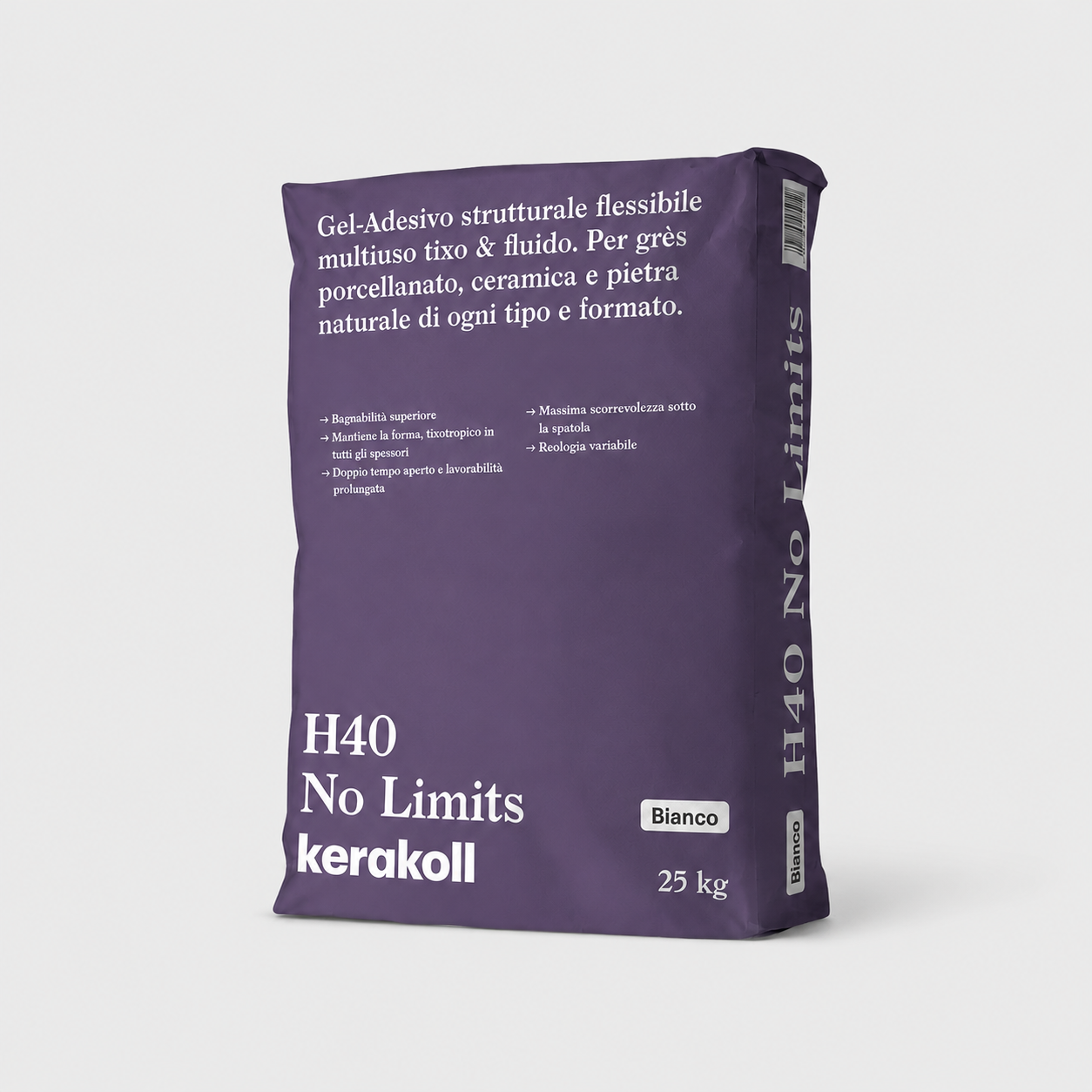 Adesivo Kerakoll H40 No Limits 25Kg bianco