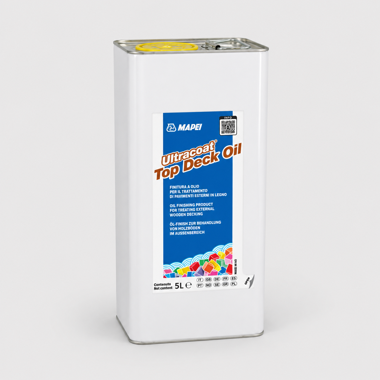 Finitura a Olio per Pavimenti Esterni in Legno MAPEI Ultracoat Top Deck Oil 5Litri neutro