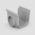 Giunto con scarico in PVC per canale Pratiko 200 - Altezza 185 mm