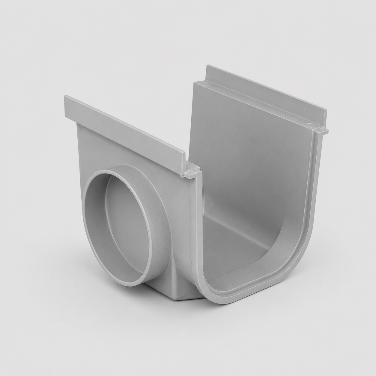 Giunto con scarico in PVC per canale Pratiko 200 - Altezza 185 mm
