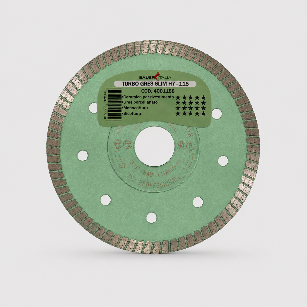 Disco diamantato Turbo Gres Slim H7 Ø 115 mm