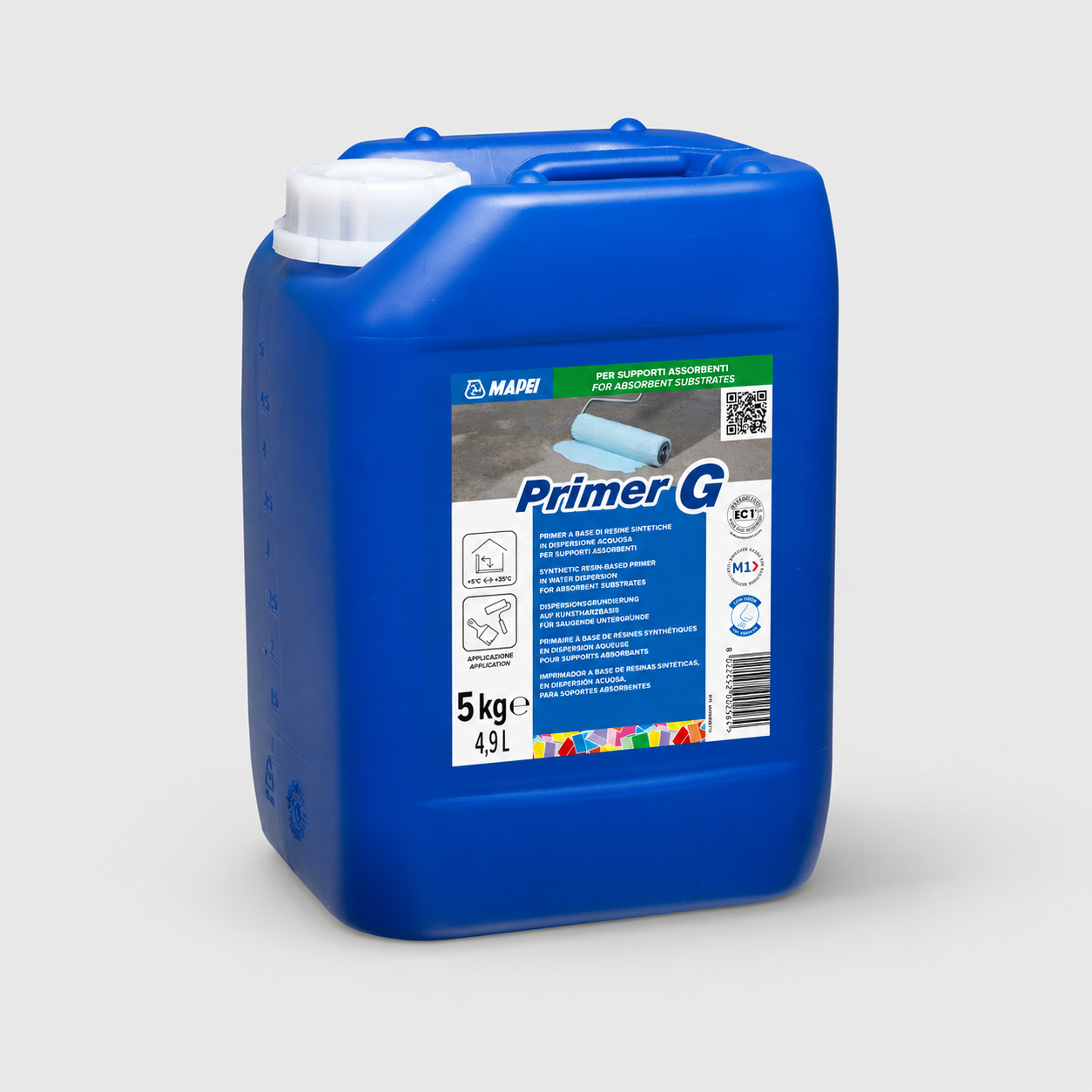 Primer a Base di Resine Sintetiche in Dispersione Acquosa MAPEI Primer G 5Kg