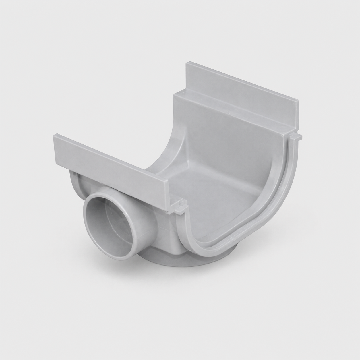 Giunto con scarico in PVC per canale Pratiko 130 - Altezza 75 mm