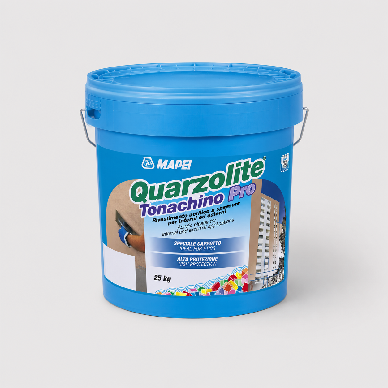 Rivestimento acrilico a spessore Mapei Quarzolite Tonachino Pro