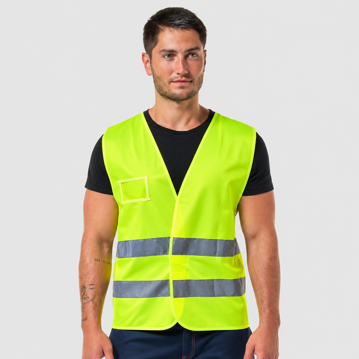 Gilet Alta Visibilità HV014 Classe 2 con Bande Rifrangenti Giallo