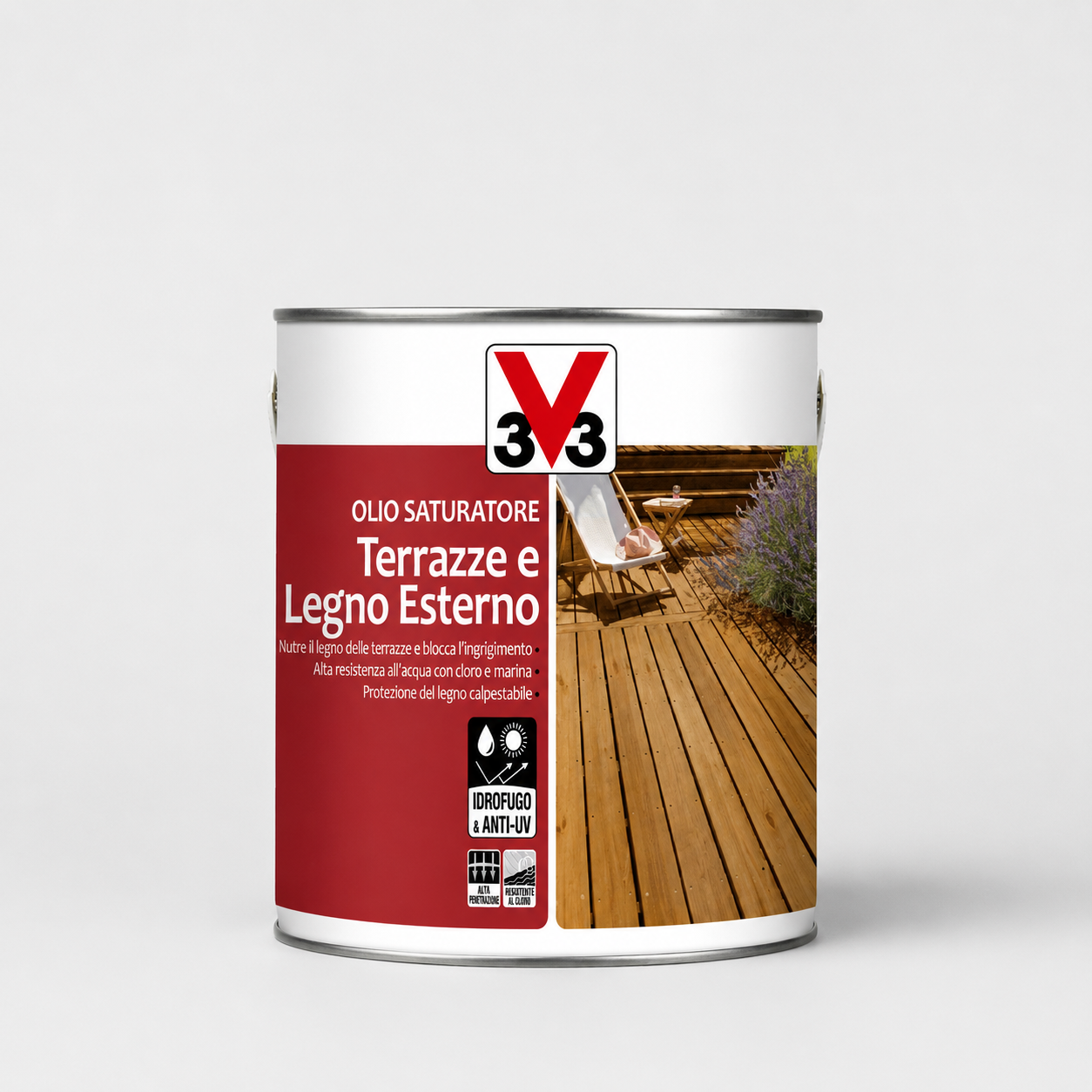 Olio saturatore terrazze e legno esterno 1Litro Naturale