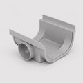 Giunto con scarico in PVC per canale Pratiko 200 - Altezza 115 mm