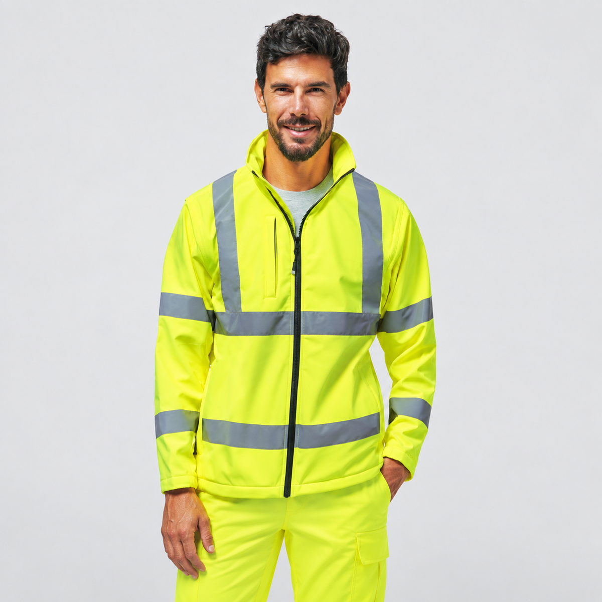 Giacca Softshell Alta Visibilità 2 in 1 ARENASHV - Logica Professional